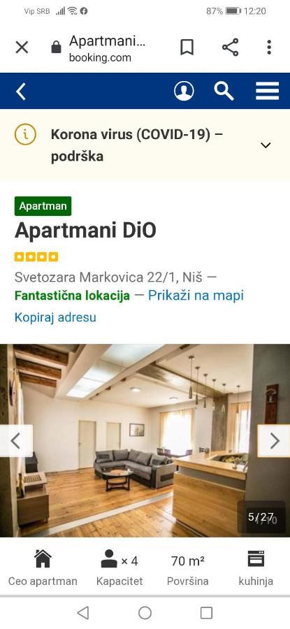 Apartmani Dio Nis Exterior photo